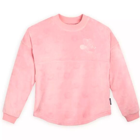 Minnie Mouse Disney Fleece Spirit Jersey Kids Piglet Pink NWT Size 4 & 5/6 Top - Picture 1 of 4